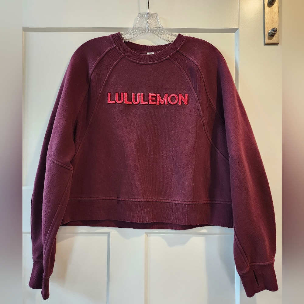 lululemon athletica Women's Crew Sweatshirt - Wine